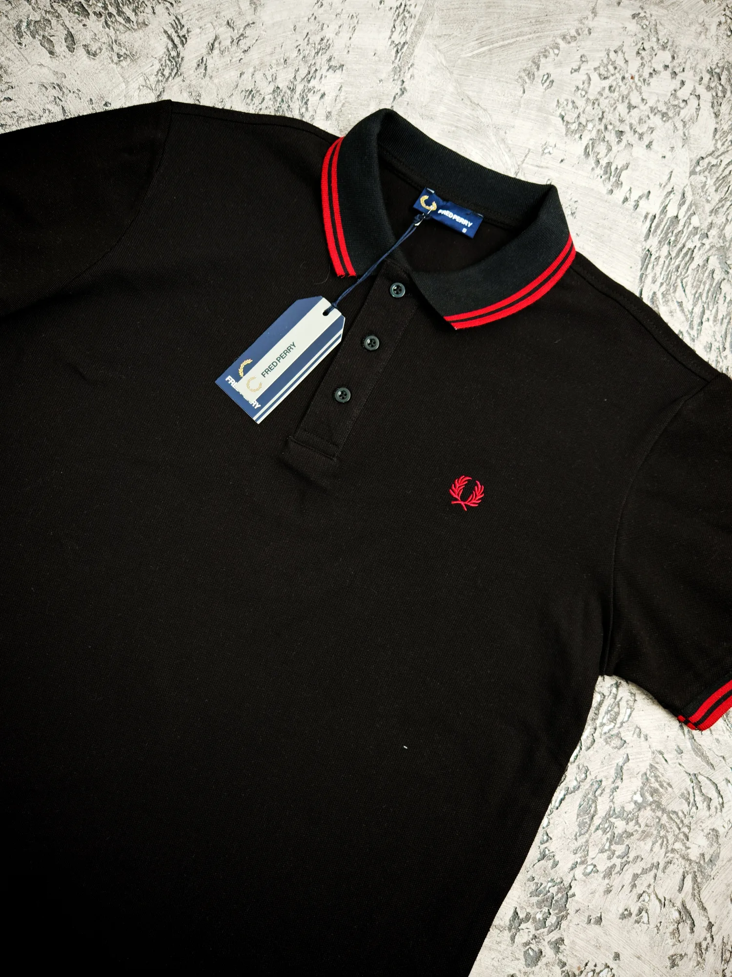Fred Perry polo majica crna — slika 4