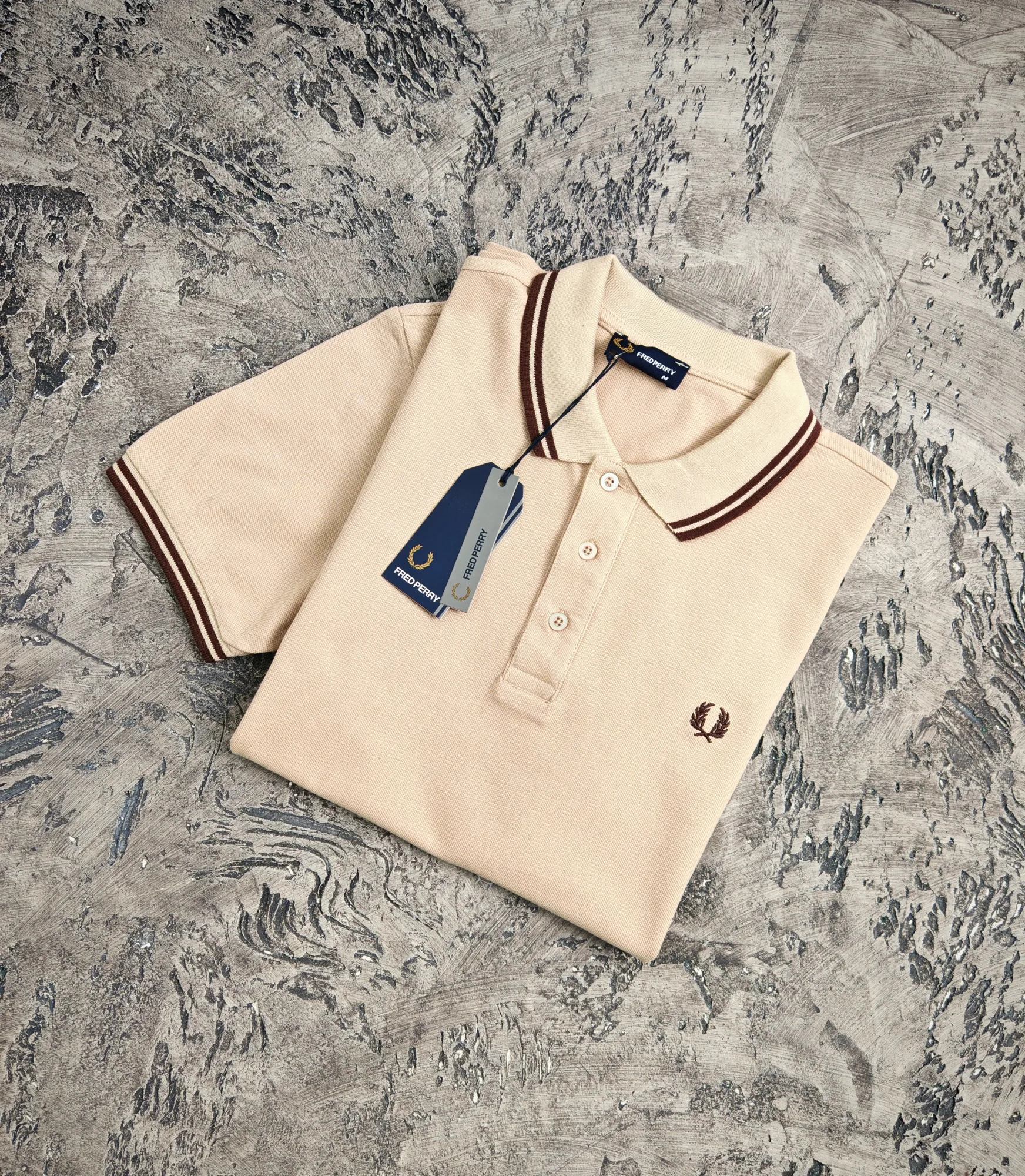 Fred Perry polo majica krem
