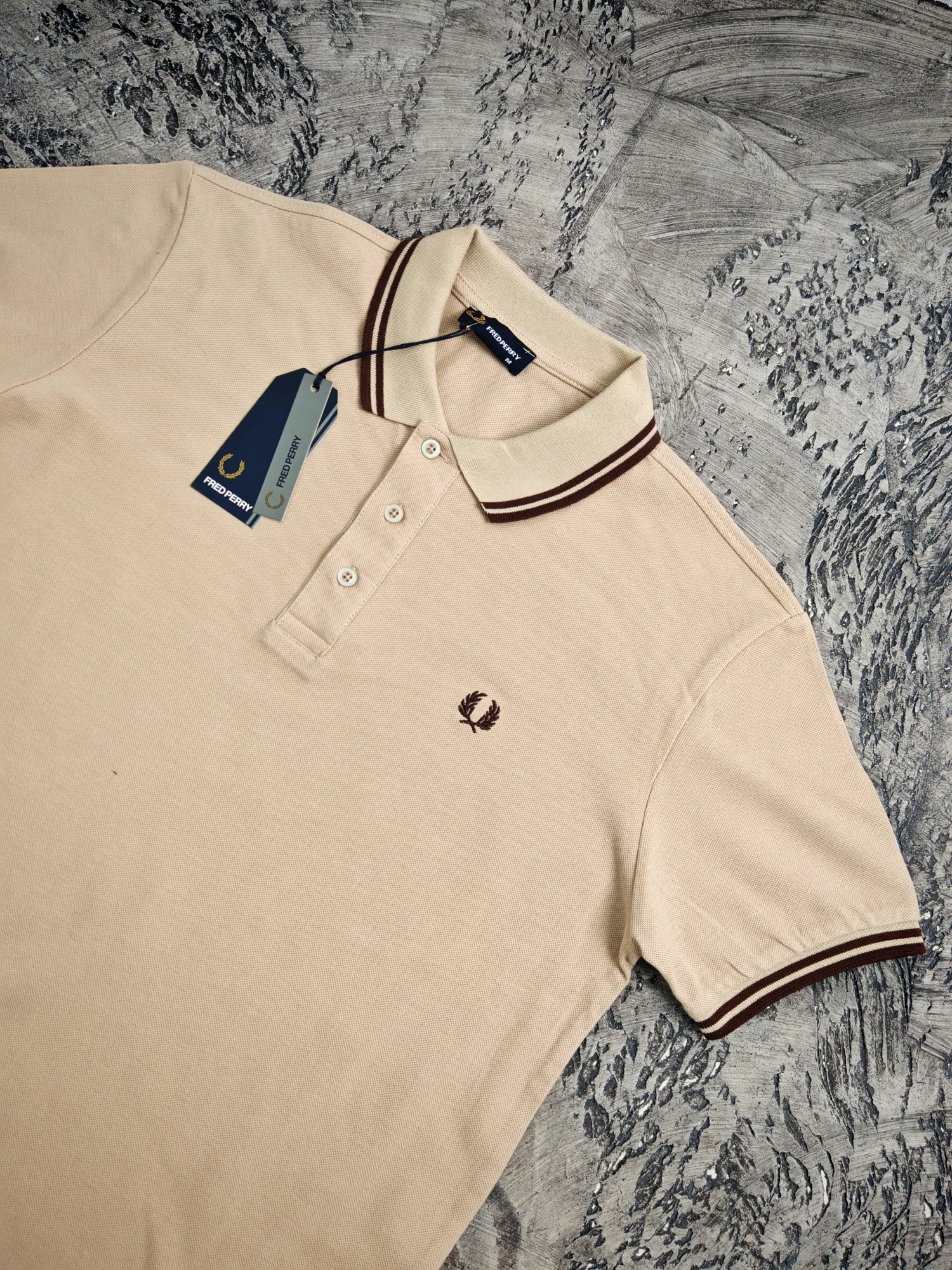 Fred Perry polo majica krem — slika 2
