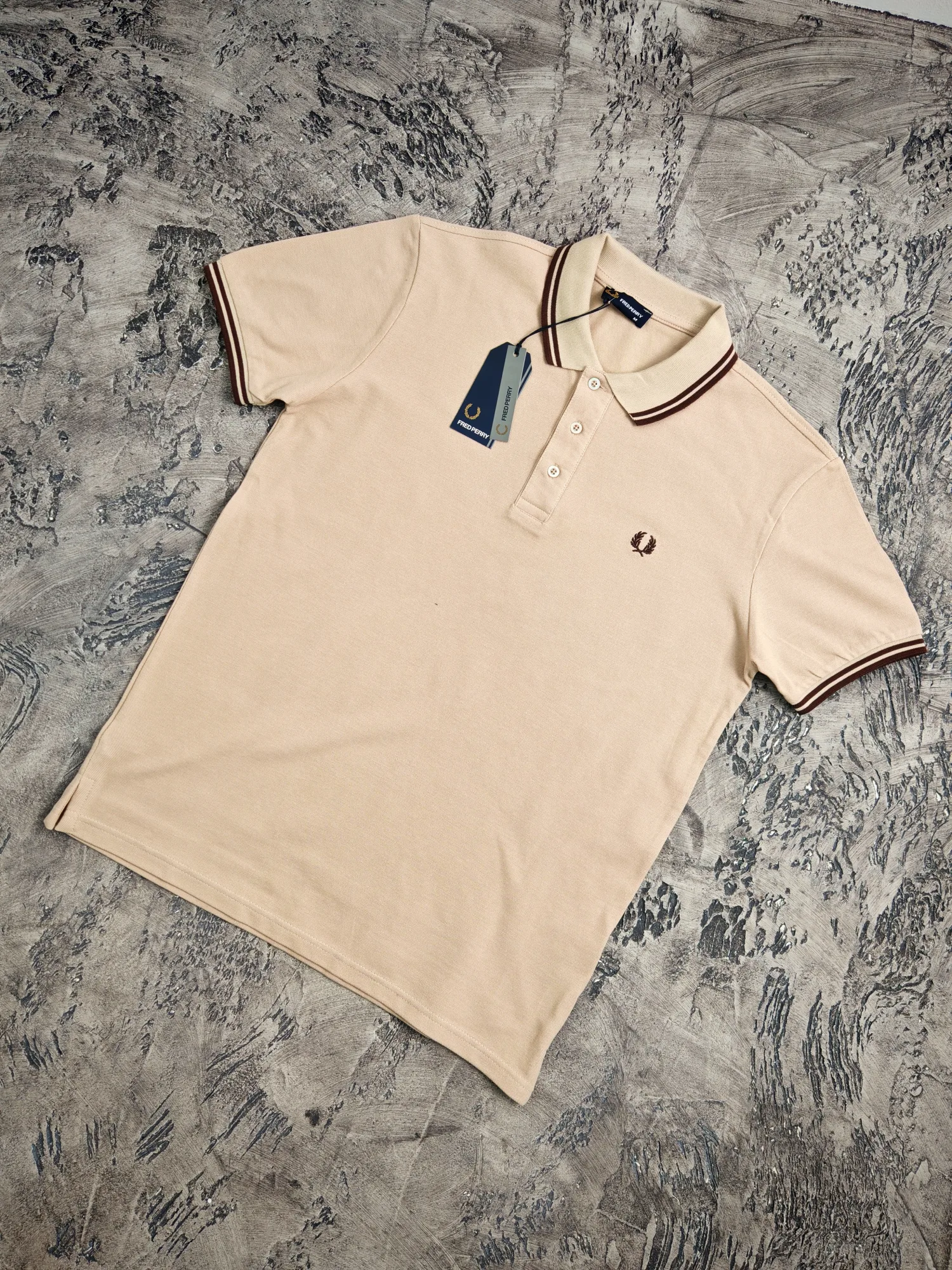 Fred Perry polo majica krem — slika 3