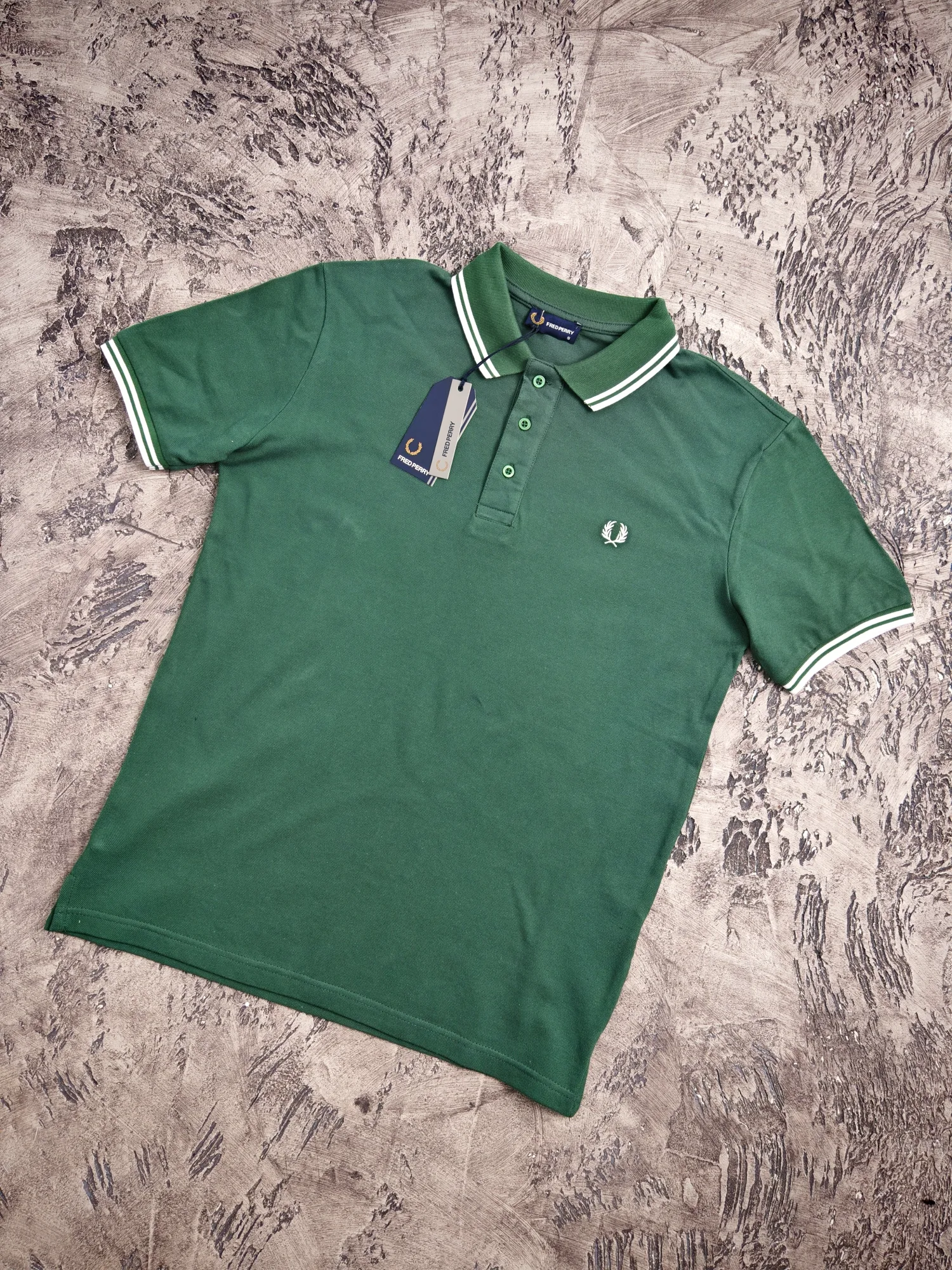 Fred Perry polo majica maslinasto zelena — slika 2