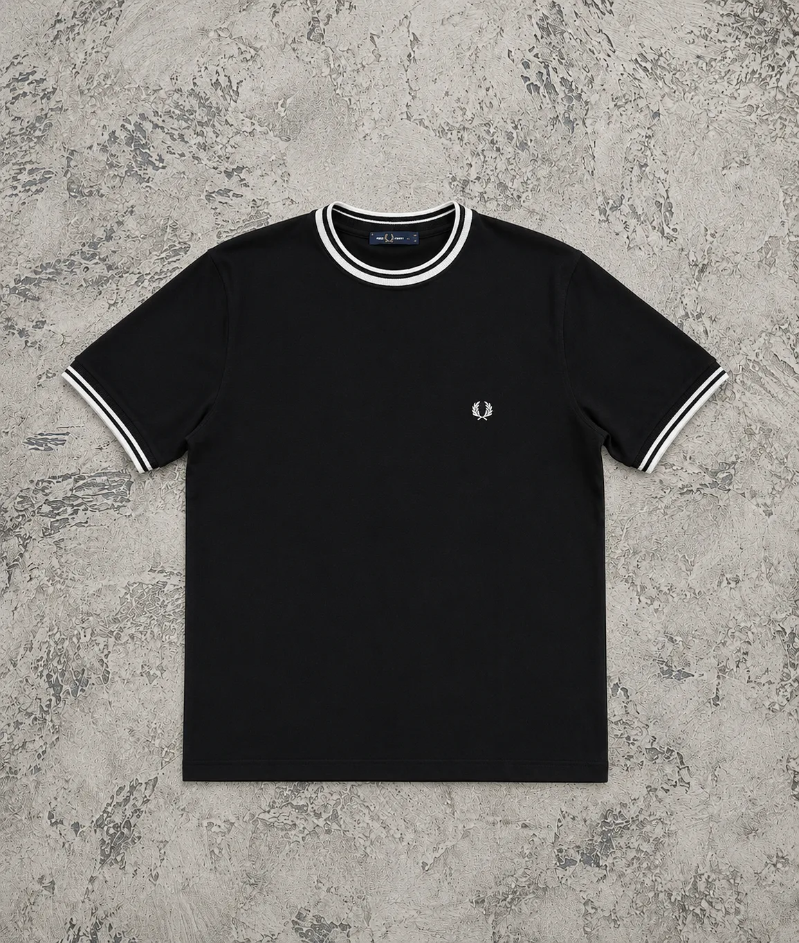 Fred Perry crew neck crna — slika 2