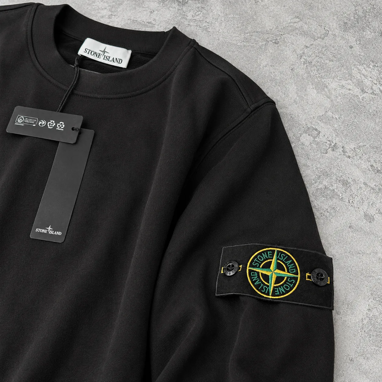 Stone Island crew neck crni — slika 2