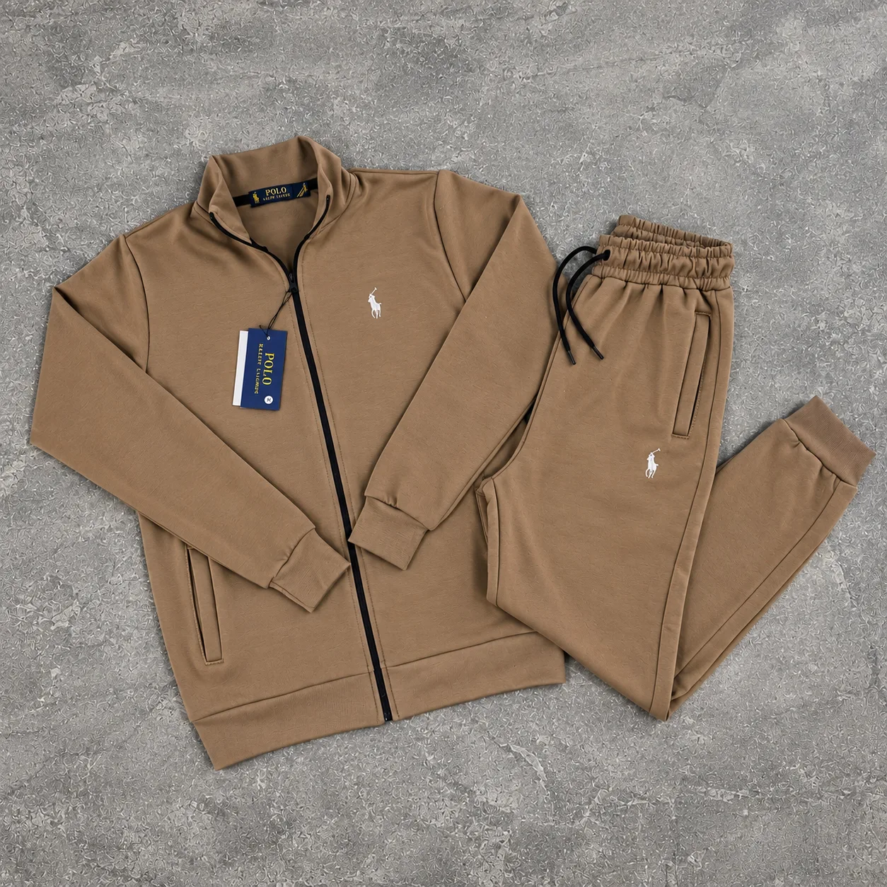 Ralph Lauren Polo full zip komplet krem