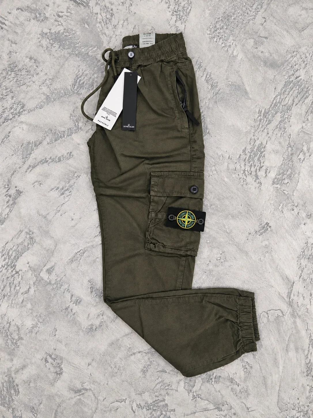 Stone Island cargo pantalone zelena