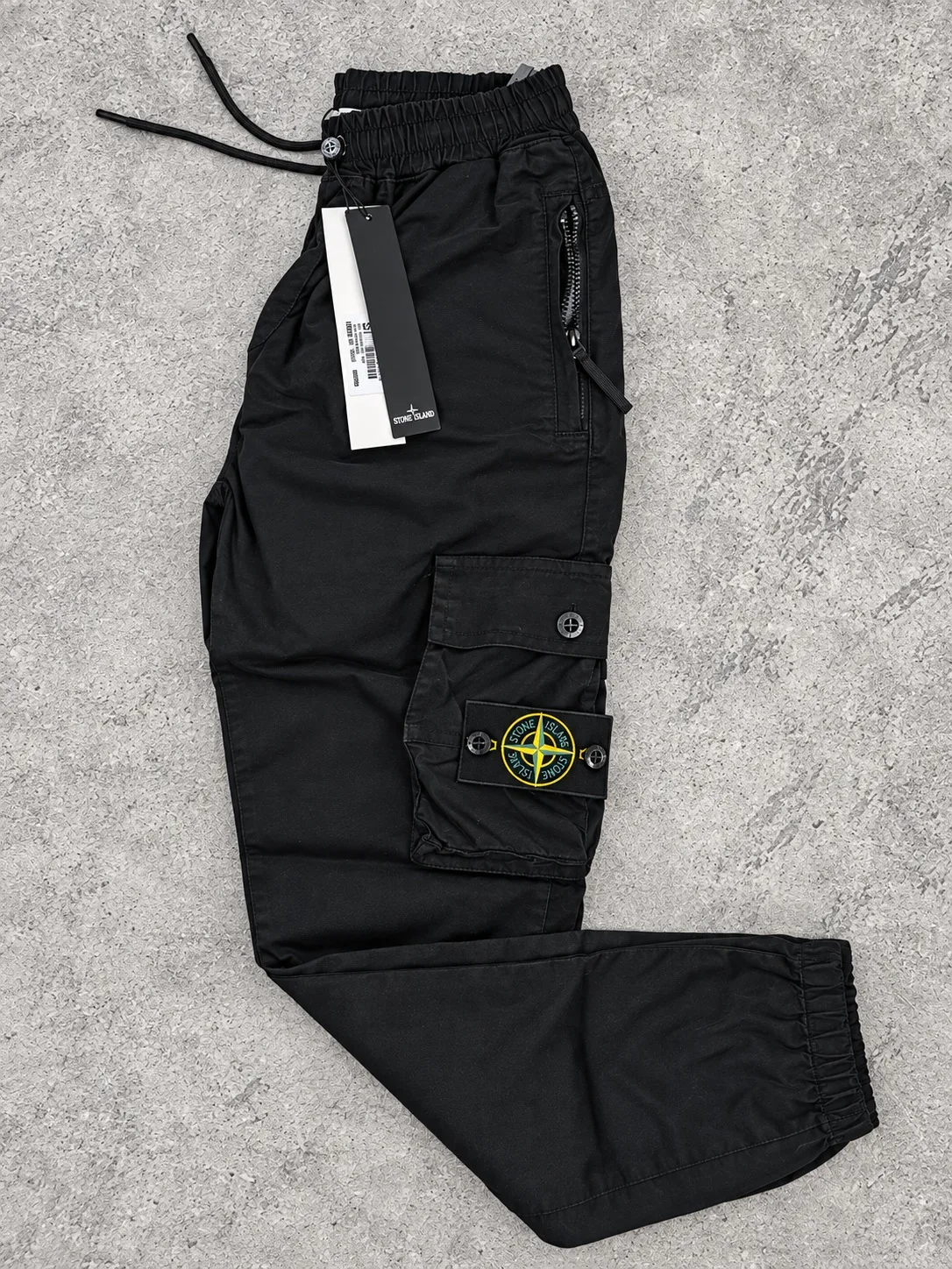 Stone Island cargo pantalone crna