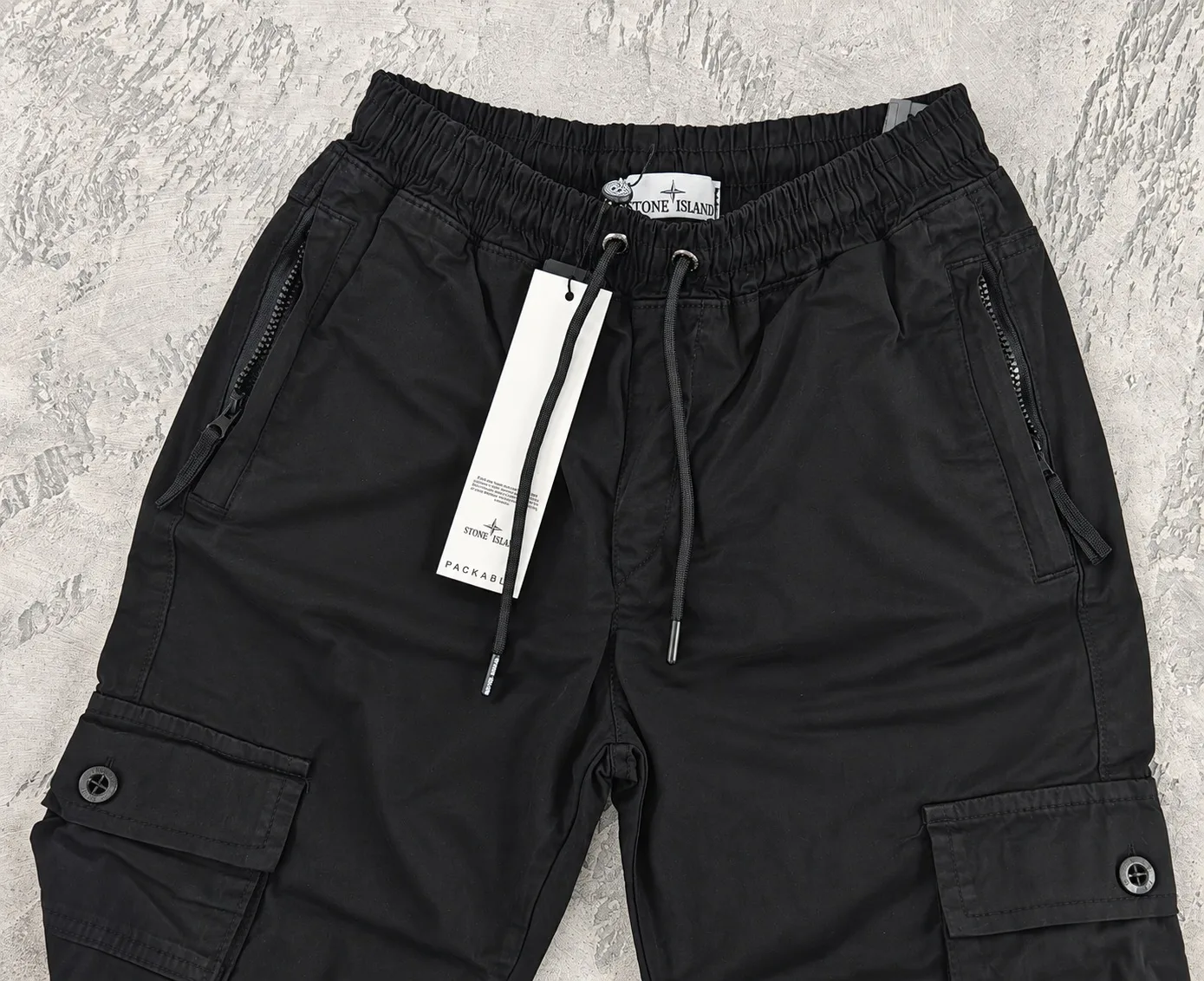 Stone Island cargo pantalone crna — slika 6