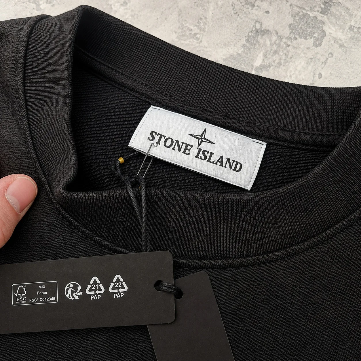 Stone Island basic crni — slika 3